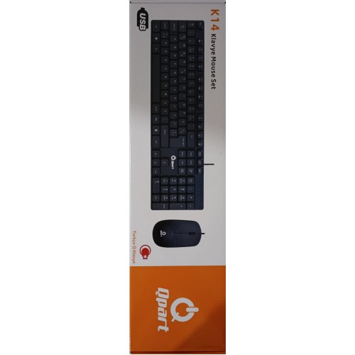 Qpart K14 Klavye Mouse Set USB